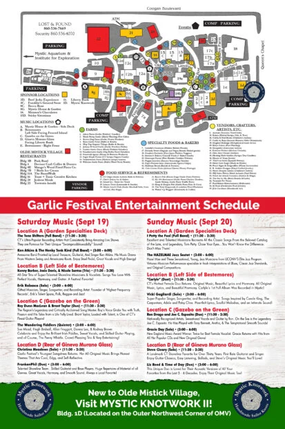 Omv Garlic Fest A Frame Side 2 Entertainment Schedule 2026 Revised